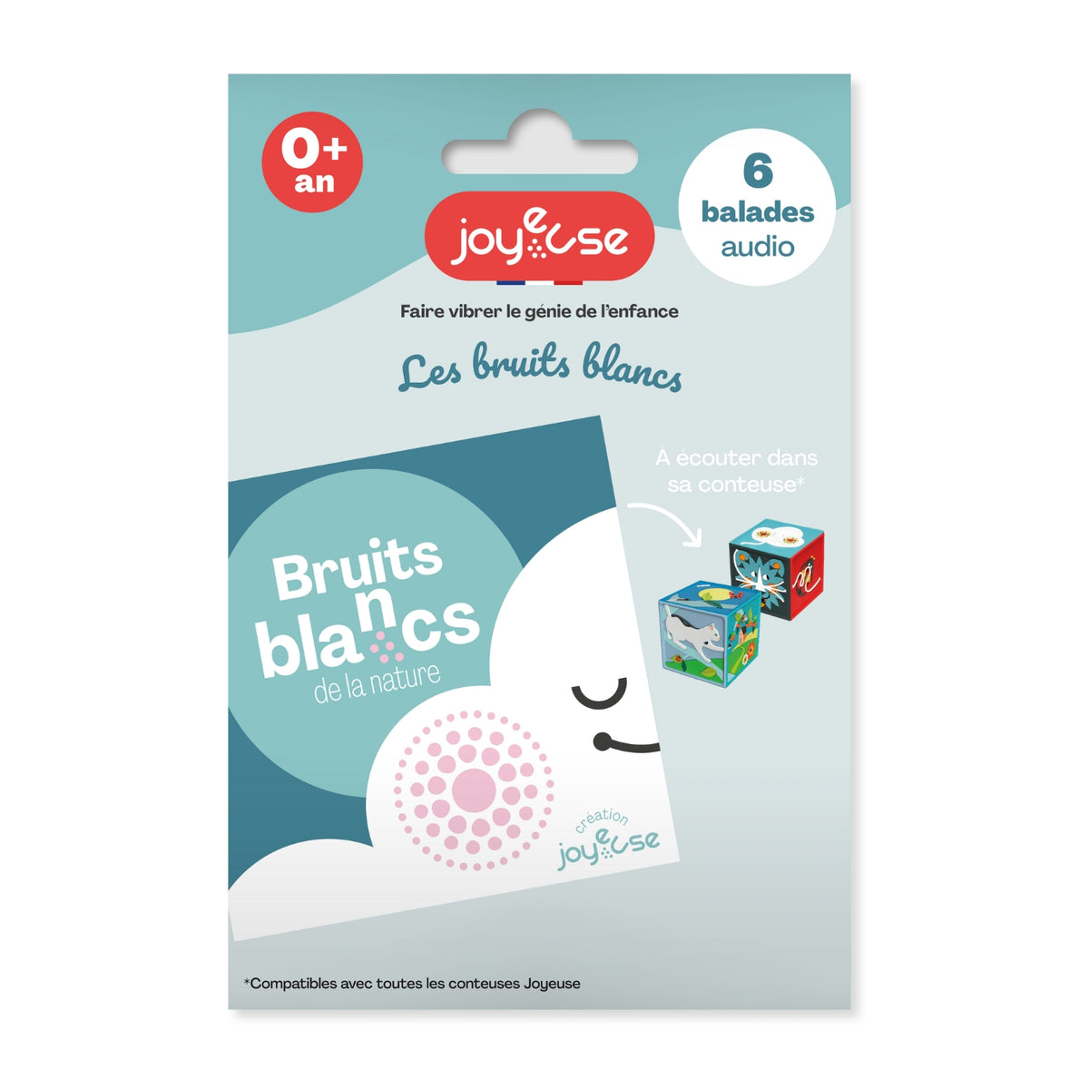 La pochette audio Bruits Blancs | Boîte à histoire | Joyeuse